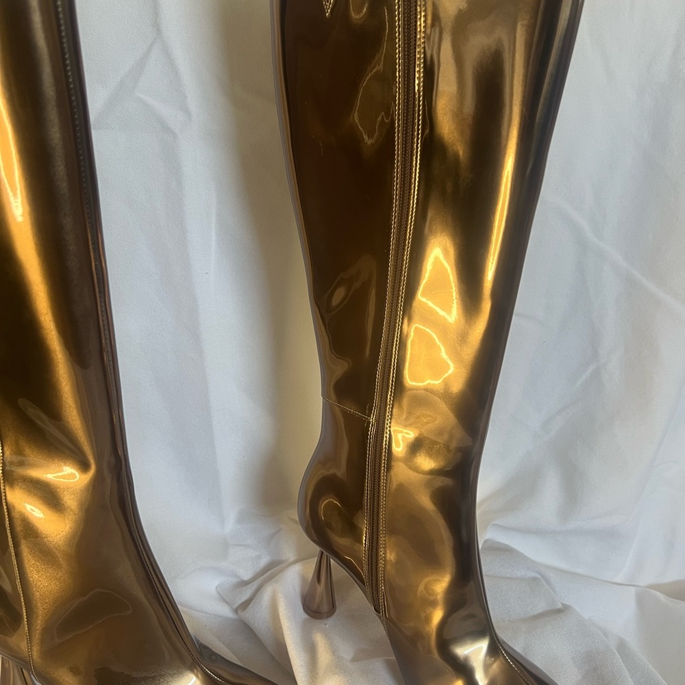 Gold Heeled Boots
